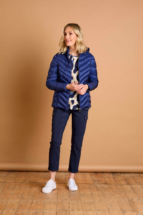 Emreco Packaway Quilted Jacket with Hood - 091001EW