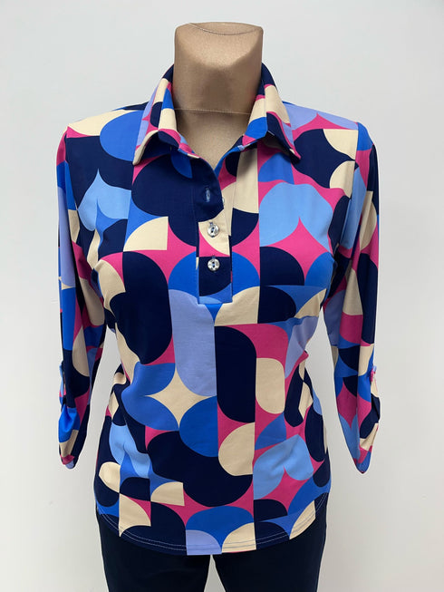 FM Fashion YEW Range Ladies Tops - Collar