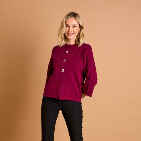 Emreco Cropped Plain Coatigan – 100802EW