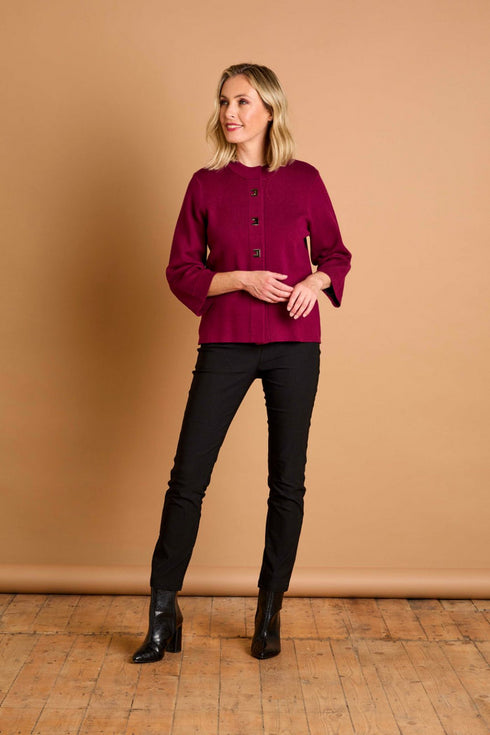 Emreco Cropped Plain Coatigan – 100802EW