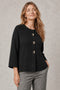 Emreco Cropped Knit Coatigan 100802EM26 - Black
