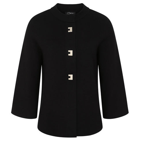 Emreco Cropped Plain Coatigan – 100802EW