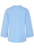 Emreco | 020714EW Royal Blue Angel Sleeve V Neck Button Blouse