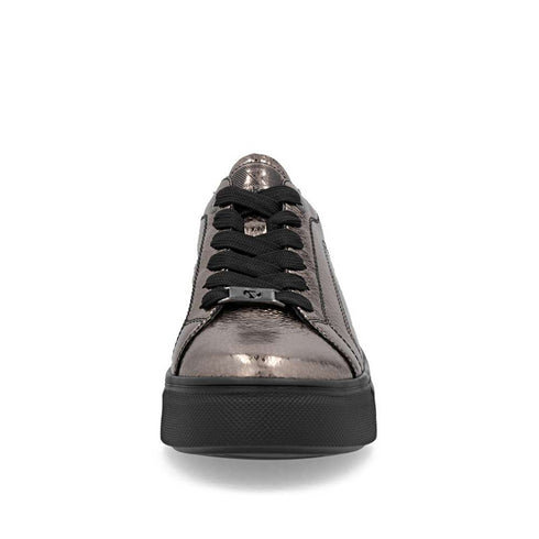 Rieker Women’s Leather Sneakers with Metallic Finish - W2601-91