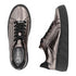 Rieker Women’s Leather Sneakers with Metallic Finish - W2601-91