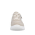 Remonte Women’s Extra Wide Fit Stretch Trainers – Pale Gold & Beige Zip Sneakers – D2V02