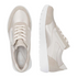 Remonte Women’s Extra Wide Fit Stretch Trainers – Pale Gold & Beige Zip Sneakers – D2V02