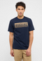 MUSTANG Navy Austin Style Graphic T-Shirt — Regular Fit | 1017394