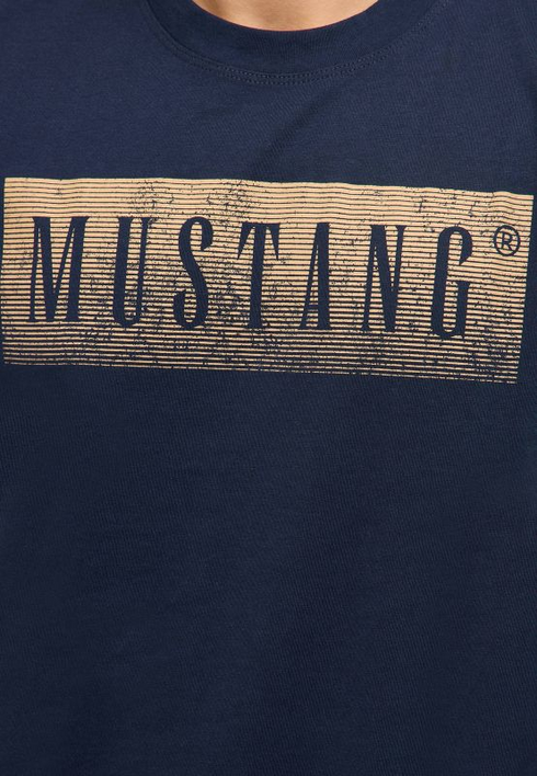 MUSTANG Navy Austin Style Graphic T-Shirt — Regular Fit | 1017394