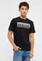 MUSTANG Black Austin Style Graphic T-Shirt — Regular Fit | 1017394