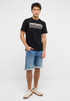 MUSTANG Black Austin Style Graphic T-Shirt — Regular Fit | 1017394