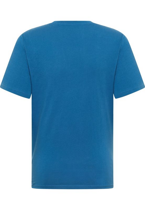 MUSTANG Mid Blue Austin Style Graphic T-Shirt — Regular Fit | 1017394