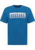 MUSTANG Mid Blue Austin Style Graphic T-Shirt — Regular Fit | 1017394
