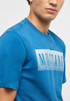 MUSTANG Mid Blue Austin Style Graphic T-Shirt — Regular Fit | 1017394
