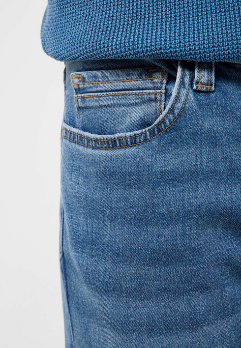 Mustang Vegas Slim Fit Jeans – Medium Blue Used Wash – 1017422 5000 602