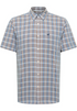 MUSTANG Multi Colour Gilroy Checked Short Sleeve Shirt — Slim Fit | 1017544