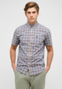 MUSTANG Multi Colour Gilroy Checked Short Sleeve Shirt — Slim Fit | 1017544