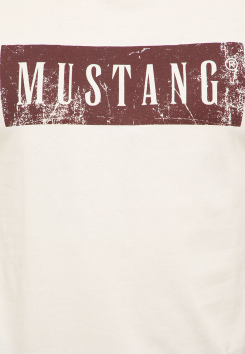Mustang Mens Austin Cotton T-Shirt 1018033 2013 - Whisper White