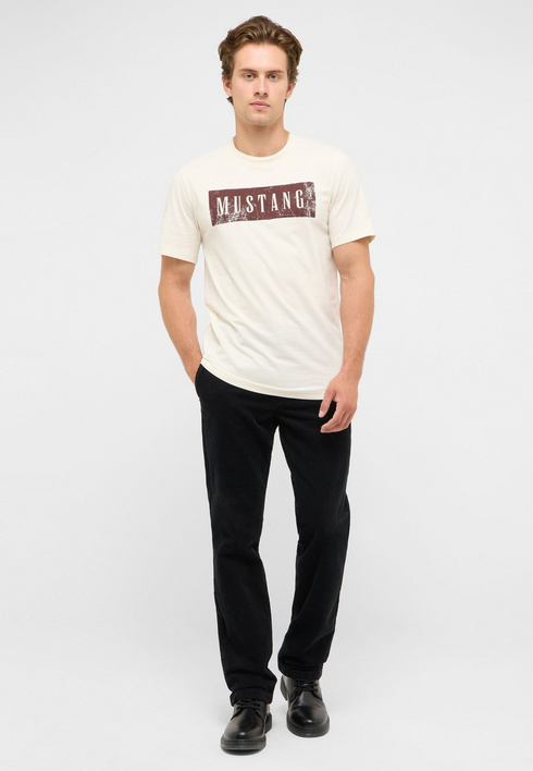 Mustang Mens Austin Cotton T-Shirt 1018033 2013 - Whisper White