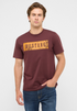 Mustang Mens Austin Cotton T-Shirt 1018033 3242 - Burgundy