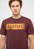 Mustang Mens Austin Cotton T-Shirt 1018033 3242 - Burgundy
