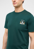 Mustang Mens Austin Cotton T-Shirt 1018035 6483 - Dark Green
