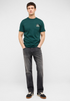 Mustang Mens Austin Cotton T-Shirt 1018035 6483 - Dark Green