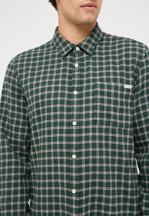 Mustang Mens Eastbridge Check Shirt 101810612944 - Green Check