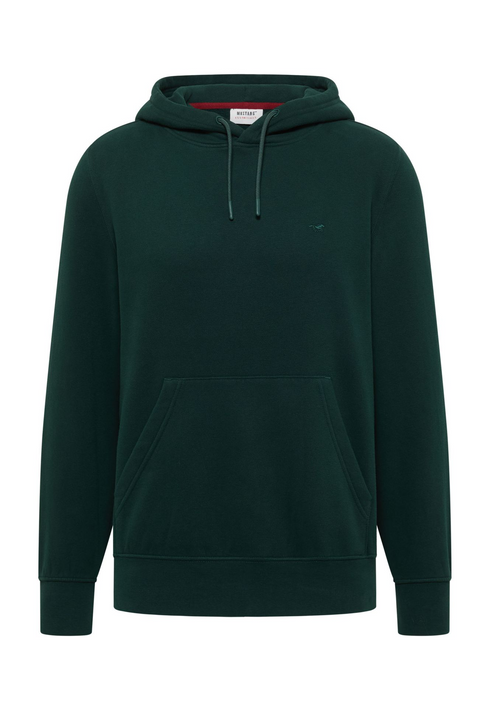Mustang Mens Bronson Cotton Logo Hoodie 1018116 6483 - Dark Green