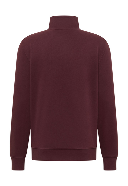 Mustang Franklin 1/4 Zip Turtleneck Sweatshirt 1018117-3242 Burgundy