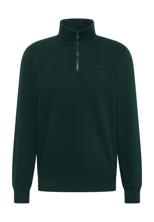 Mustang Franklin 1/4 Zip Turtleneck Sweatshirt 1018117-6483 Dark Green