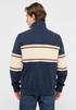 Mustang Mens Dillon Cotton Full Zip Sweatshirt 1018124 4136 - Navy