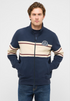 Mustang Mens Dillon Cotton Full Zip Sweatshirt 1018124 4136 - Navy
