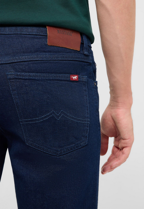 Mustang Tramper Straight Mid-Rise Straight Leg Dark Blue 1018258 Dark Blue-5000