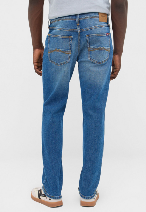 Mustang Washington Straight Mid-Rise Straight Leg Blue Medium 1018269 Blue Medium-5000