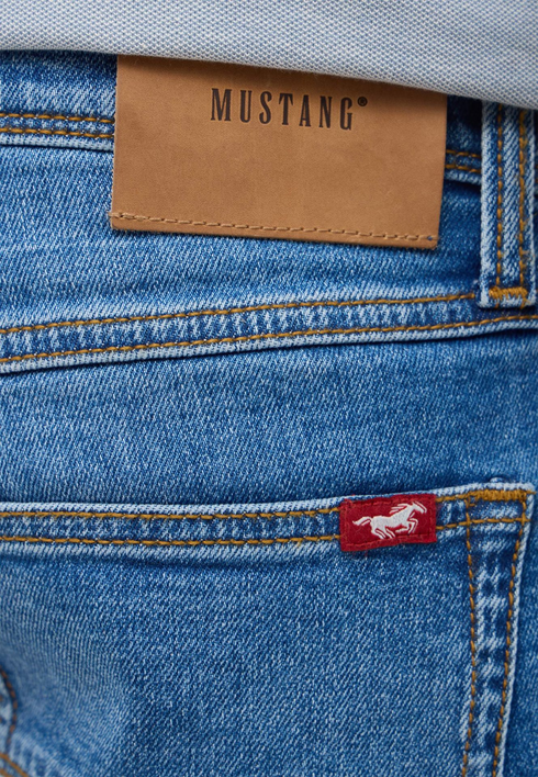 Mustang Washington Straight Mid-Rise Straight Leg Blue Medium 1018269 Blue Medium-5000