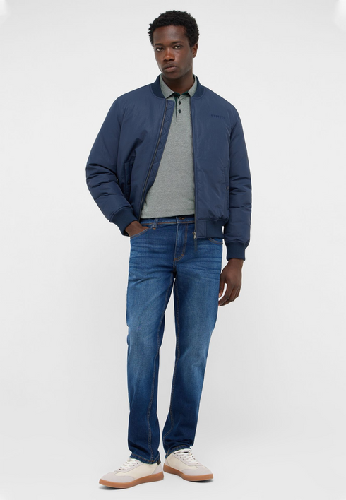 Mustang Washington Straight Mid-Rise Dark Blue Jeans 1018269 Dark Blue-5000