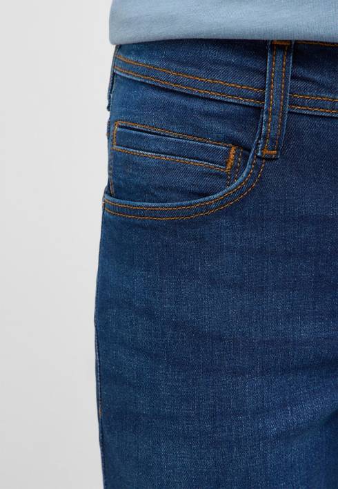 Mustang Mens Oregon Slim Bootcut Stretch Jeans 1018281 783 - Medium Blue