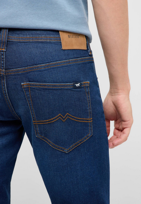 Mustang Mens Oregon Slim Bootcut Stretch Jeans 1018281 783 - Medium Blue