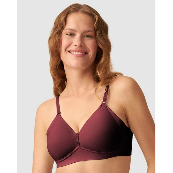 Naturana 5232 Purple Wire Free Side Smoother Padded T-Shirt Soft Bra