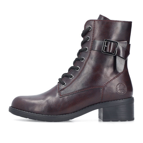Rieker Women's Ankle Boots 75431-35 Wine - Comfortable Stylish Everyday Boots