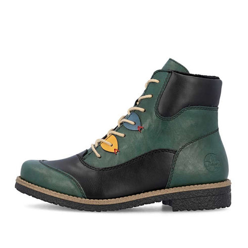 Rieker Women's ankle boots in Green 73510-90