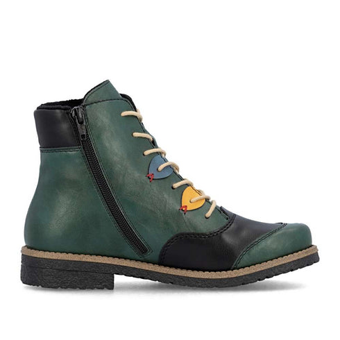 Rieker Women's ankle boots in Green 73510-90