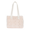 Micha Womens Cable Fur Look Tote Handbag 104 596 2 - Off White
