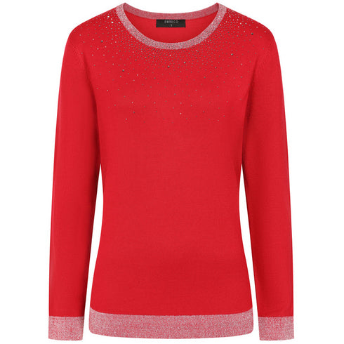 Emreco Heat Seal Sparkle Neckline Jumper 106104EW