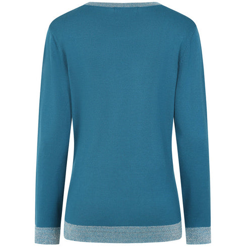 Emreco Heat Seal Sparkle Neckline Jumper 106104EW