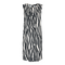 Micha Womens Black and Off White Zebra Urban Print Sleeveless Dress 115-953