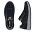 Rieker 11500-14 Navy Nubuck Wide Lace & Zip Shoe
