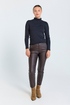 Freequent FQLIANA Soft Jersey High Neck Long Sleeve Blouse 116610 BLK - Black