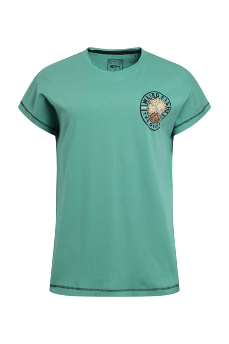 Weird Fish Sunset Summit Back Print Organic Cotton Graphic T-Shirt 203340